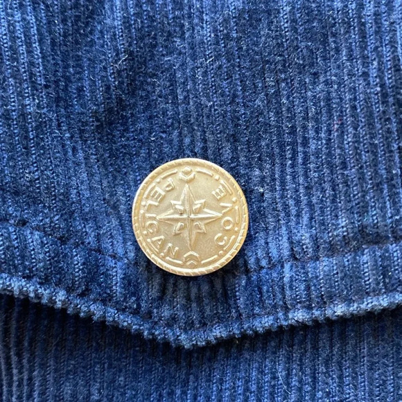 Vintage Corduroy Pelican Cove Navy Mid Length Jacket Sz M Grunge Military 90's - Picture 8 of 15